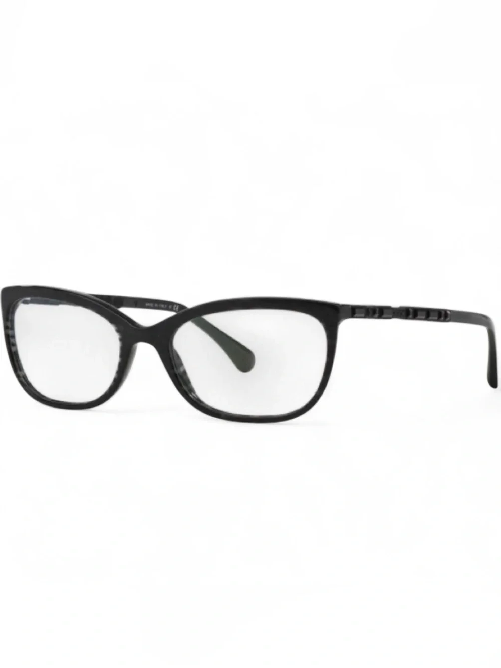 Chanel Women's Swarovski Jeweled Eyeglasses 3305 B c.1443 54mm Sparkle Black GUC